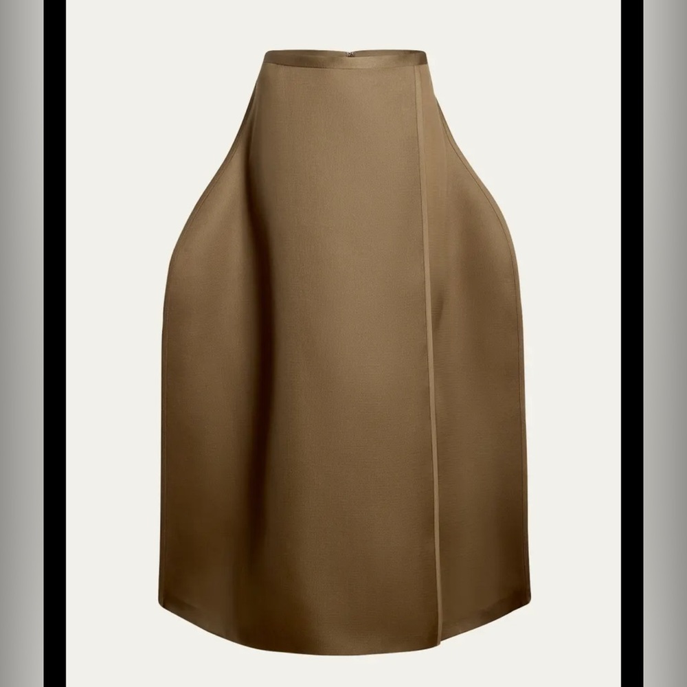Khaite Mila Structured Silk Maxi Skirt